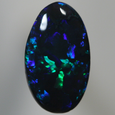 SOLID BLACK OPAL Gemmy forest green and deep peacock blue SEE VIDEO